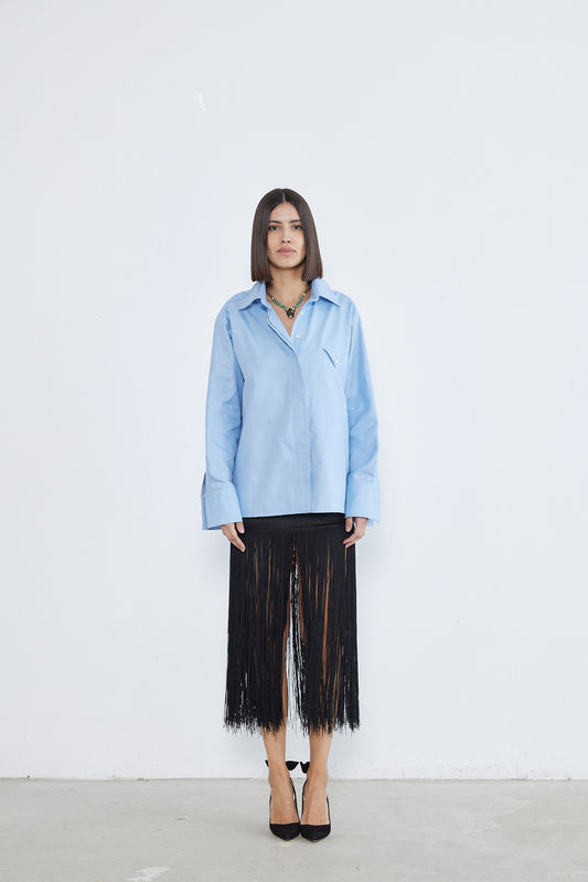 Dada - Modern Elegance Oversized Cotton Shirt