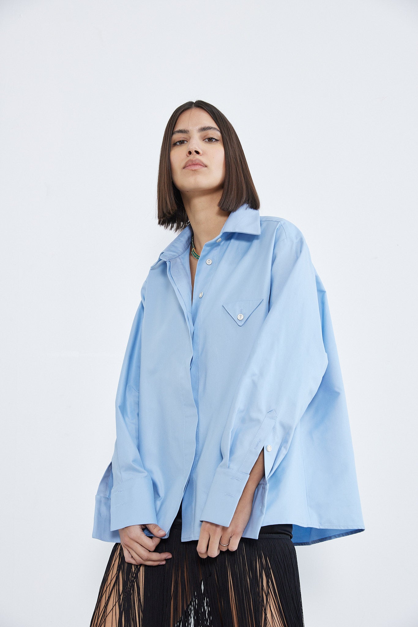 Dada - Modern Elegance Oversized Cotton Shirt